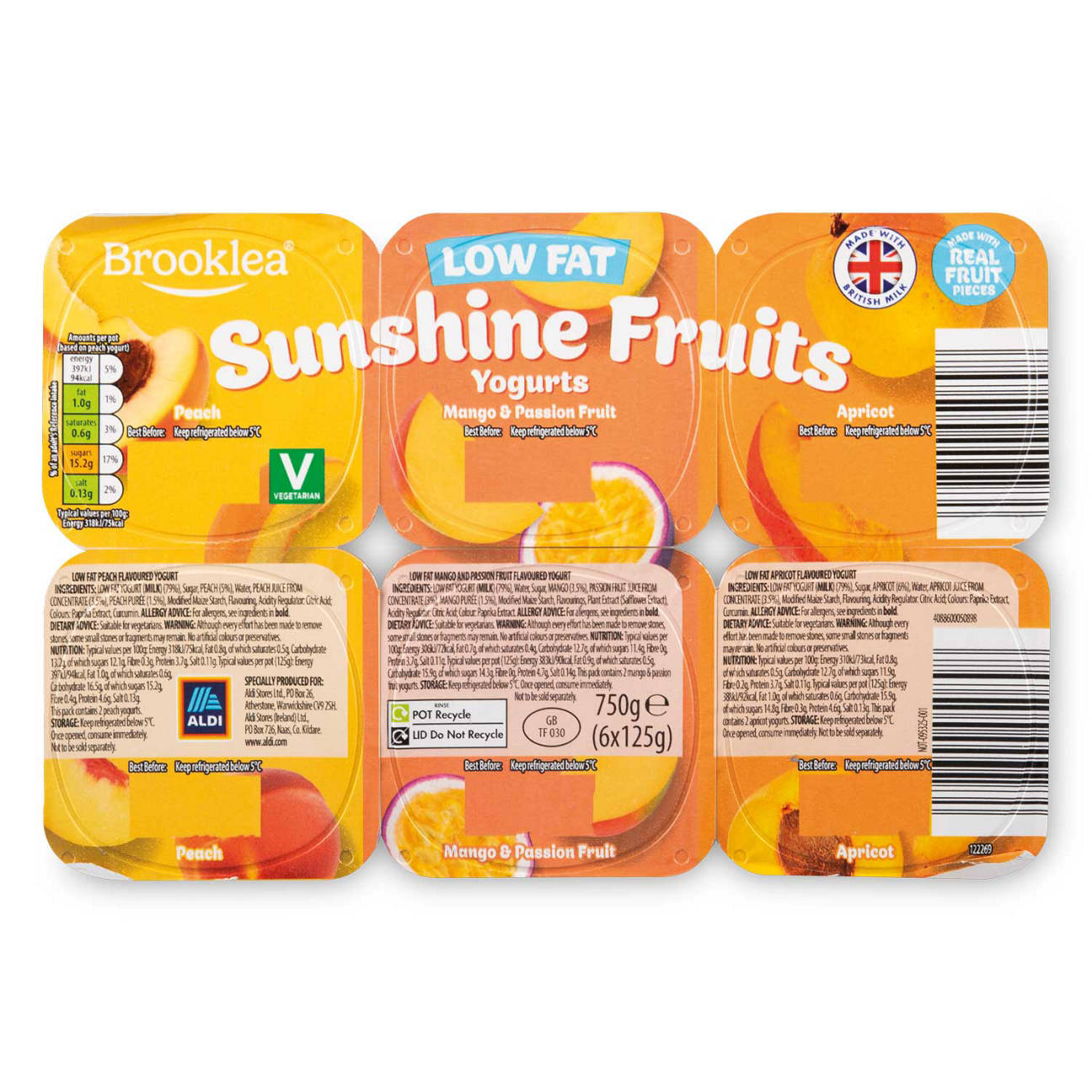 Low Fat Yellow Fruits Yogurt 6